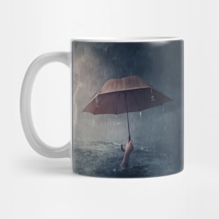 the drowning man is not troubled by rain Mug